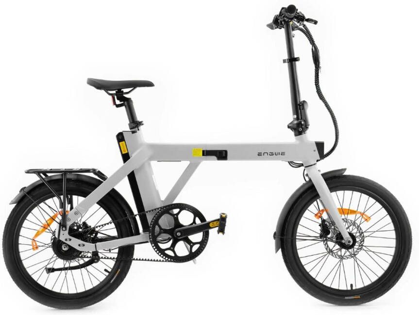 Engwe P20 Elektrische Vouwfiets Carbon Riemaandrijving 20 Inch 250W Motor 100 km Actieradius Hydraulische Schijfremmen Wit