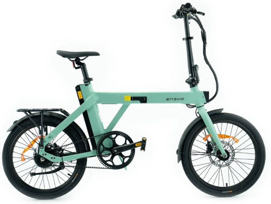 Engwe P20 Elektrische Vouwfiets Carbon Riemaandrijving 20 Inch 250W Motor 100 km Actieradius Hydraulische Schijfrem Groen