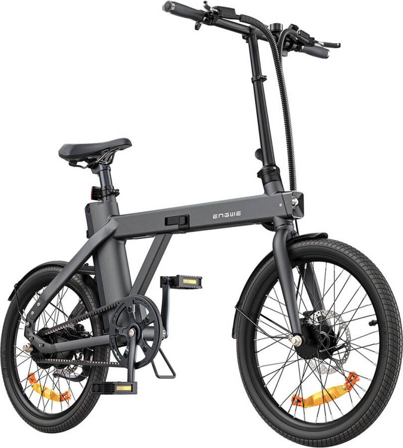 Engwe P20 Opvouwbare elektrische fiets 36V 9.6A accu 20*1.95” banden 25km h max snelheid 100km actieradius hydraulische schijfremmen Zwart