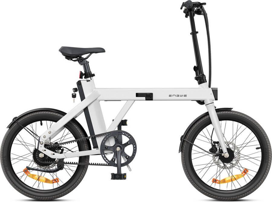 Engwe P20 Opvouwbare elektrische fiets Actieradius 80km Verwijderbare batterij 36V9.6Ah Motor 250W 20 inch stadsfiets Wit