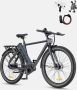 Engwe P275 Pro City elektrische fiets 27 5 '' spaakbanden 250 W Bafang borstelloze middenmotor automatische versnellingspook met 3 niveaus 36 V 19 2 Ah batterij maximaal bereik van 260 km hydraulische schijfrem voor en achter zwart - Thumbnail 2