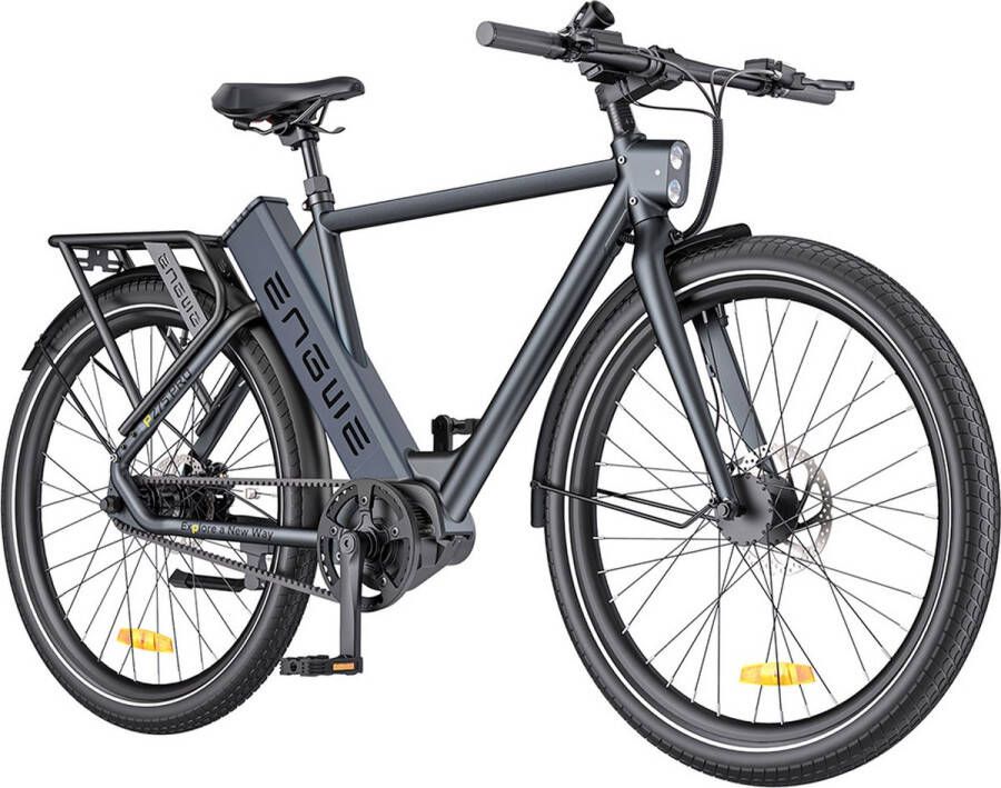 Engwe P275 Pro City elektrische fiets 27 5 '' spaakbanden 250 W Bafang borstelloze middenmotor automatische versnellingspook met 3 niveaus 36 V 19 2 Ah batterij maximaal bereik van 260 km hydraulische schijfrem voor en achter zwart