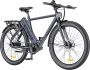 Engwe P275 Pro City elektrische fiets 27 5 '' spaakbanden 250 W Bafang borstelloze middenmotor automatische versnellingspook met 3 niveaus 36 V 19 2 Ah batterij maximaal bereik van 260 km hydraulische schijfrem voor en achter zwart - Thumbnail 1