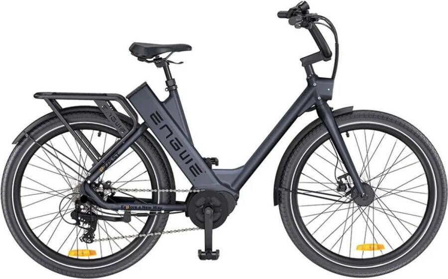 Engwe P275 ST Elektrische Fiets – E-bike – Lage Instap – 27.5 Inch 250W Motor 9 Versnellingen 260 km Actieradius Hydraulische Schijfremmen Zwart