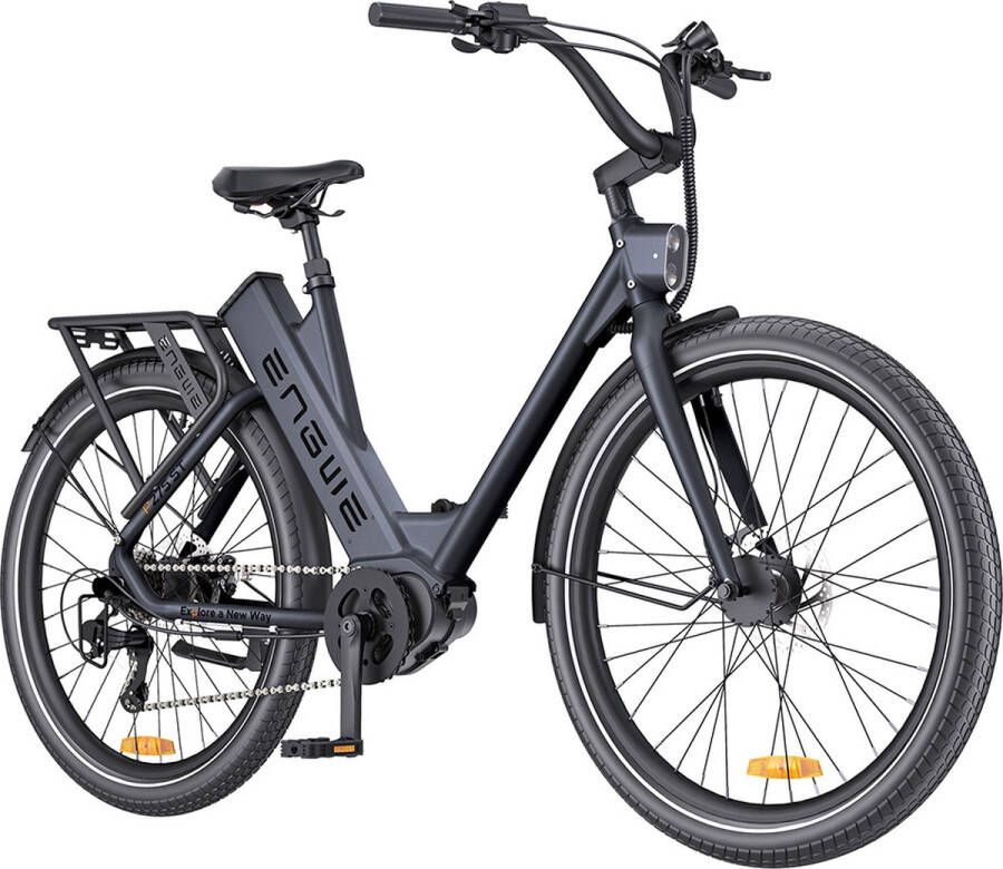 Engwe P275 ST Urban elektrische fiets 250W borstelloze middenmotor met koppelsensor 36V 19 2Ah accu maximaal bereik van 260 km hydraulische schijfrem 27 5'' spaakbanden SHIMANO 9-speed Zwart