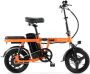 Engwe T14 Elektrische Vouwfiets Lichtgewicht Ontwerp 14 Inch 250W Motor 42 km Actieradius Mechanische Schijfrem Oranje - Thumbnail 2