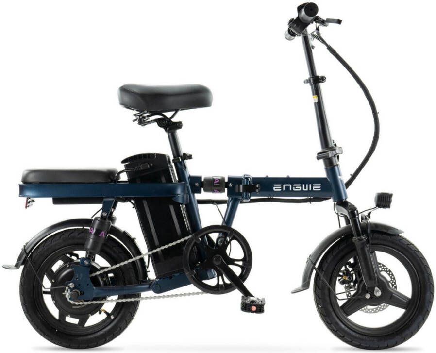 Engwe T14 Elektrische Vouwfiets Lichtgewicht Ontwerp 14 Inch 250W Motor 42 km Actieradius Mechanische Schijfremmen Blauw