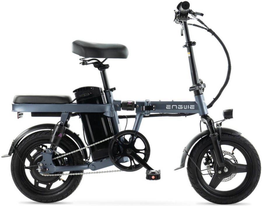 Engwe T14 Elektrische Vouwfiets Lichtgewicht Ontwerp 14 Inch 250W Motor 42 km Actieradius Mechanische Schijfrem Grijs