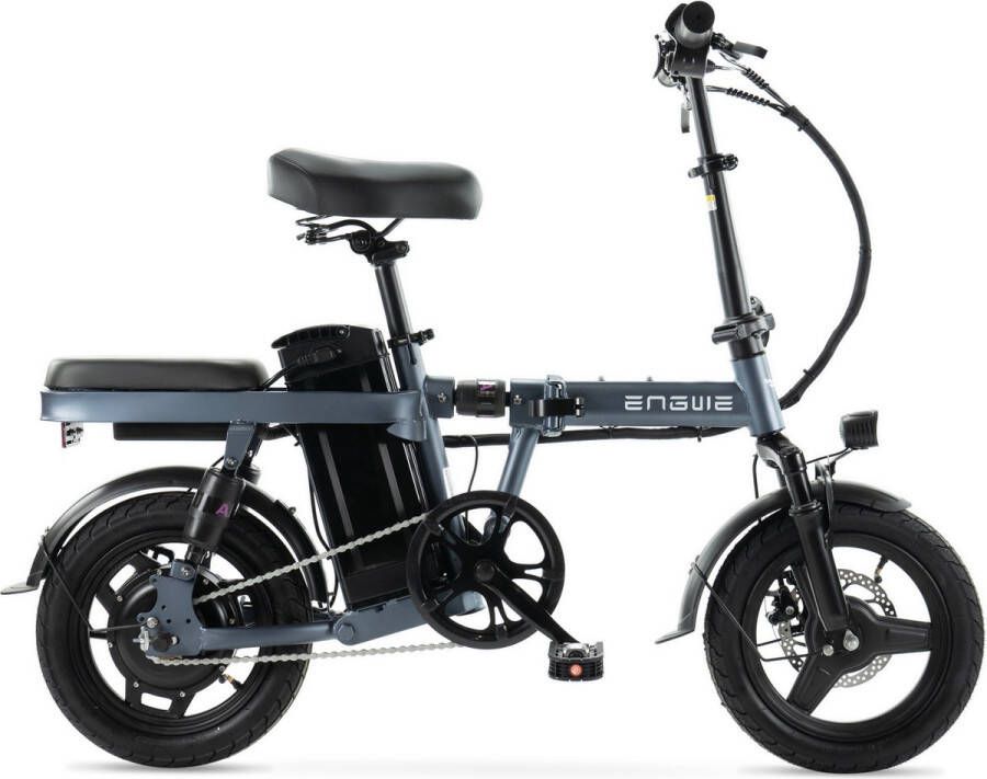 Engwe T14 Elektrische Vouwfiets Lichtgewicht Ontwerp 14 Inch 250W Motor 42 km Actieradius Mechanische Schijfrem Grijs - Foto 2