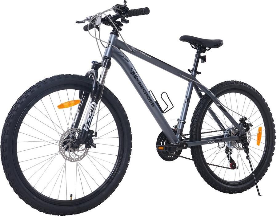 Evercross EM3 Mountainbike 26 inch Fiets voor Tieners – Shi o 21 Versnellingen –schijfrem – Licht Aluminium Frame