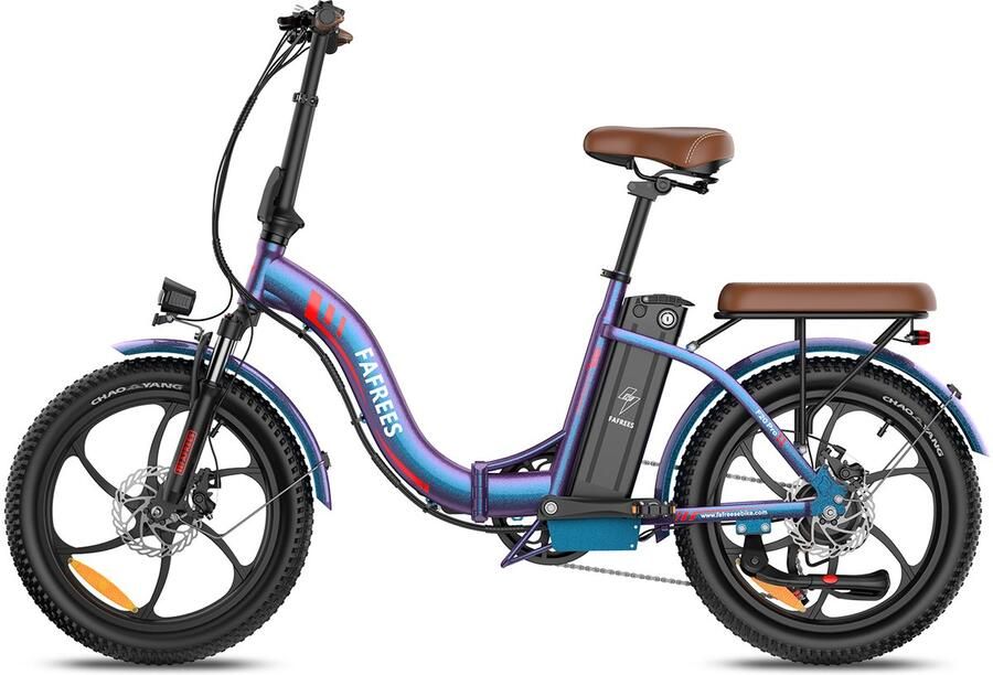 Fafree s F20 Pro Elektrische Fiets 250W 20 Inch E-bike 36V 20Ah Accu Bereik 75-100km Shi o 7 Versnellingen Verende Voorvork Opvouwbaar