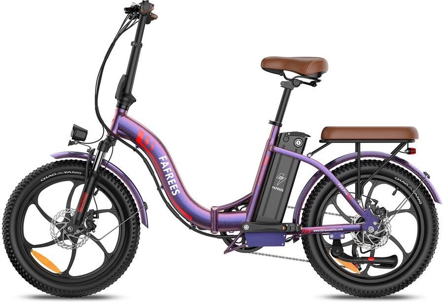 Fafree s F20 Pro Elektrische Fiets 250W 20 Inch E-bike 36V 20Ah Accu Bereik 75-100km Shi o 7 Versnellingen Verende Voorvork Opvouwbaar
