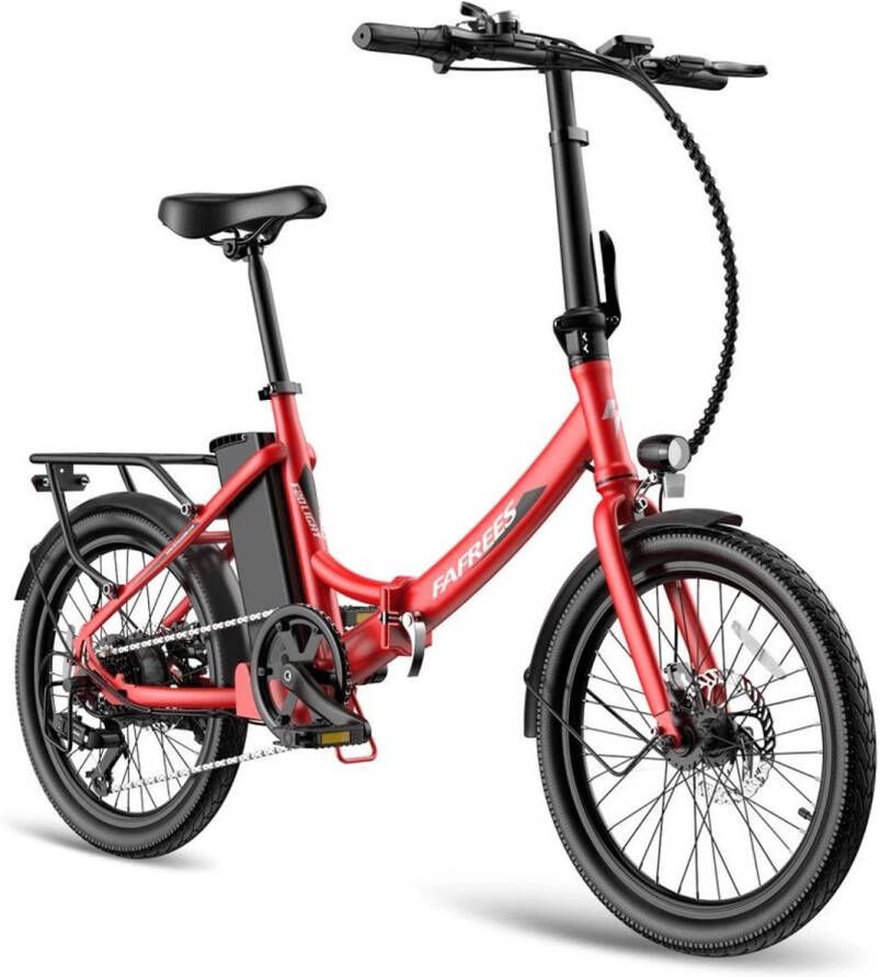 FAFREES 20 inch Elektrische fiets(155-195 cm) Elektrische vouwfietsen e-bike 250 W motor 16 75 Ah accu 35 N.M draaimo t E-mountainbike 25 km u bereik tot 130 km Waterdicht IPX4 Pedelec vouwfiets met 7 versnellingen​