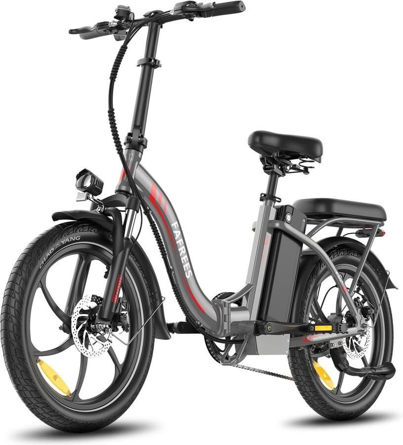 FAFREES F20+ Elektrische Fiets 250W Motor 36V 20Ah Accu 20x3 Banden 90km Bereik 25 km u Snelheid Grijs
