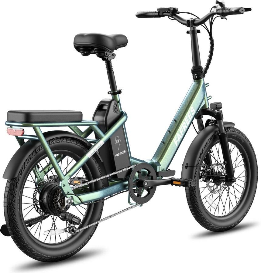 FAFREES F20 Flex 20'' Opvouwbare Elektrische Fiets – 36V 20Ah Accu 100km Bereik 7-Speed Shi o Dubbel Geveerd Torque Sensor