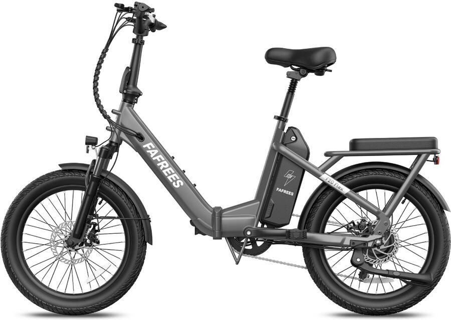 FAFREES F20 Flex Opvouwbare Elektrische Fiets – 36V 25Ah Accu 120km Bereik 7-Speed Shi o Dubbel Geveerd Torque Sensor – Zwart