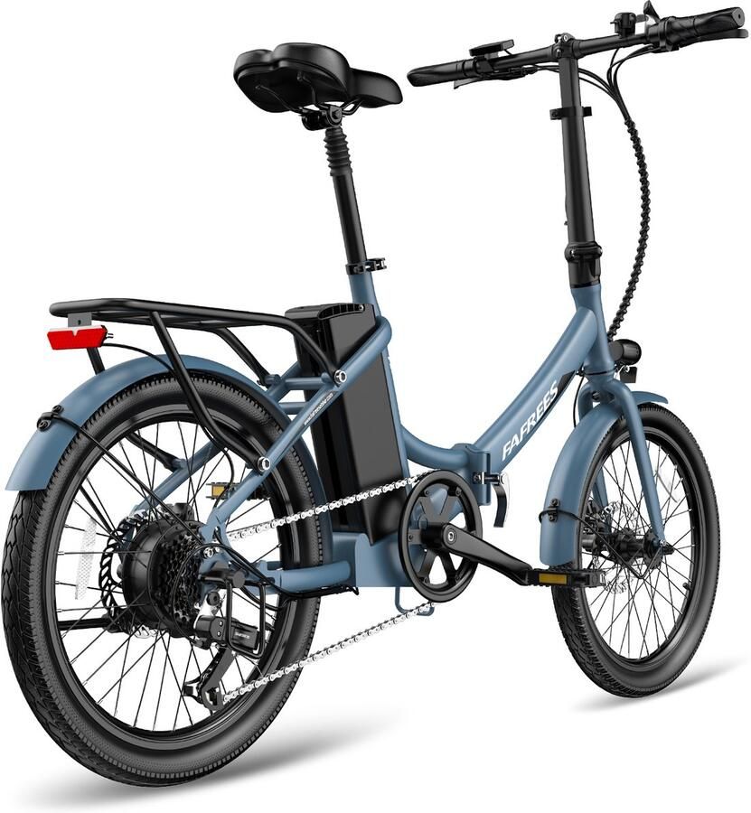 FAFREES F20 Light Opvouwbare Elektrische Fiets – 36V 20Ah Accu 100km Bereik 20 Banden 7-Speed Shi o Blauw