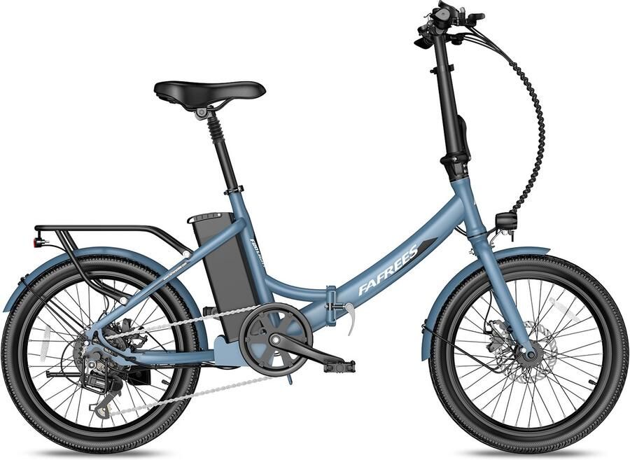 FAFREES F20 Light Opvouwbare Elektrische Fiets – 36V 20Ah Accu 100km Bereik 20 Banden 7-Speed Shi o Blauw