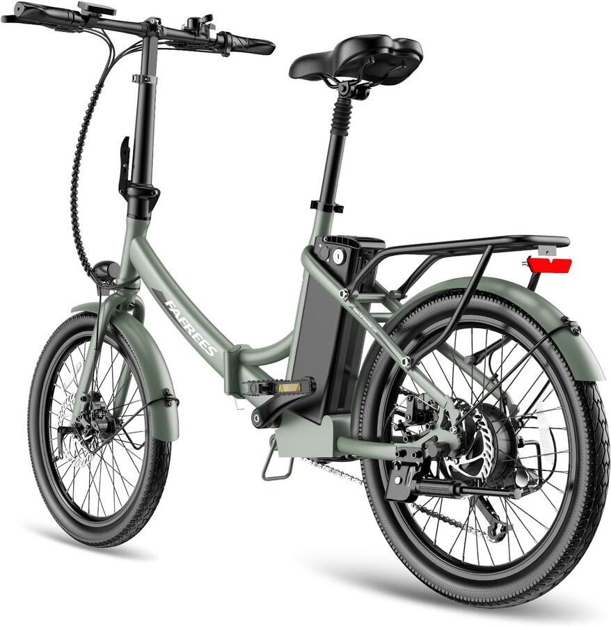FAFREES F20 Light Opvouwbare Elektrische Fiets – 36V 20Ah Accu 100km Bereik 20 Banden 7-Speed Shi o Groen