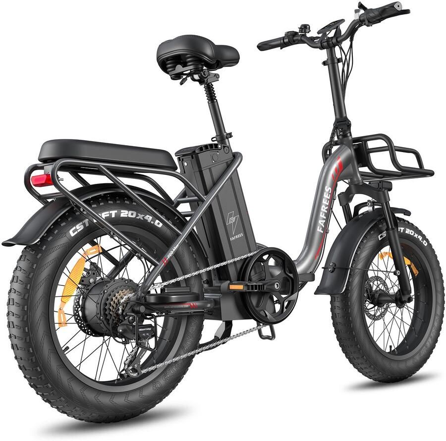 FAFREES F20 MAX Opvouwbare Elektrische Fiets – 48V 30Ah Accu 160km Bereik 20x4.0 Vetbanden 7-Speed Shi o Dubbel Geveerd
