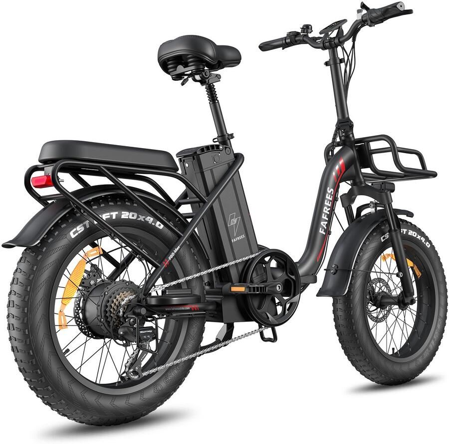 FAFREES F20 MAX Opvouwbare Elektrische Fiets – 48V 30Ah Accu 160km Bereik 20x4.0 Vetbanden 7-Speed Shi o Dubbel Geveerd