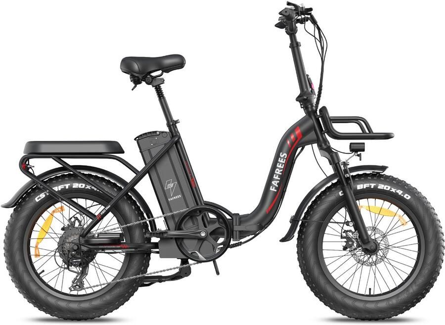 FAFREES F20 MAX Opvouwbare Elektrische Fiets – 48V 30Ah Accu 160km Bereik 20x4.0 Vetbanden 7-Speed Shi o Dubbel Geveerd