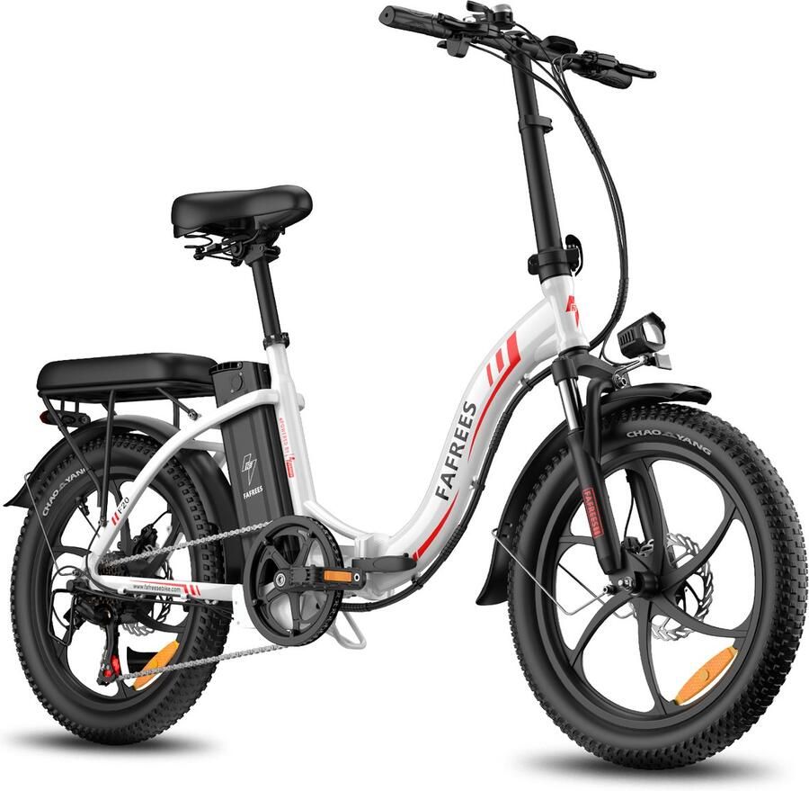 FAFREES F20 Opvouwbare Elektrische Fiets – 20 Vetbanden 36V 18Ah Accu 120km Bereik 7-Speed Shi o Dubbel Geveerd