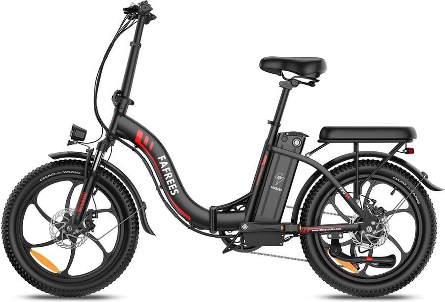FAFREES F20 Opvouwbare Elektrische Fiets – 20 Vetbanden 36V 18Ah Accu 120km Bereik 7-Speed Shi o Dubbel Geveerd