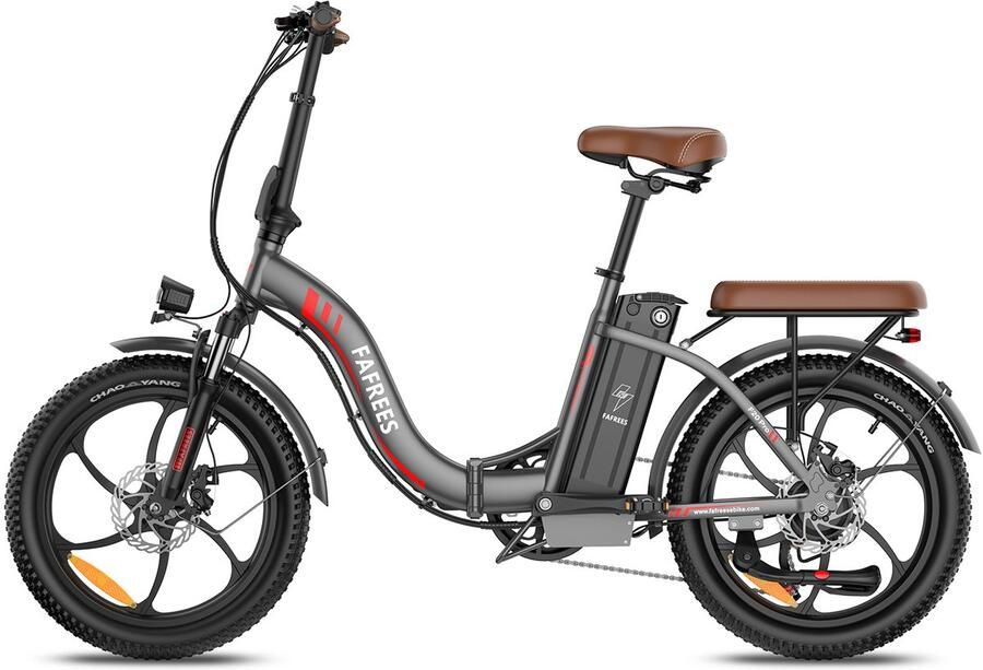 FAFREES F20 Pro Elektrische Fiets 250W 20 Inch E-bike 36V 20Ah Accu Bereik 75-100km Shi o 7 Versnellingen Verende Voorvork Opvouwbaar