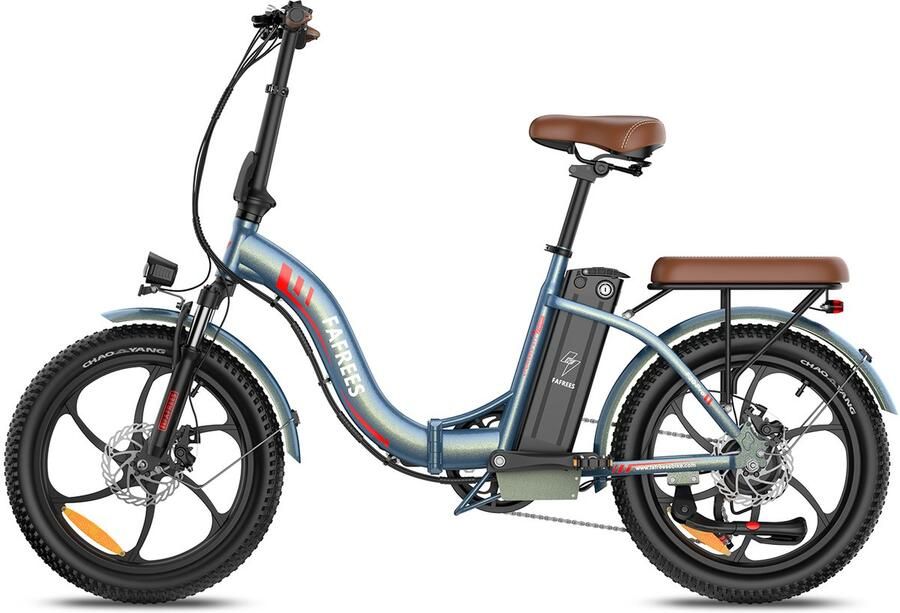 FAFREES F20 Pro Elektrische Fiets 250W 20 Inch E-bike 36V 20Ah Accu Bereik 75-100km Shi o 7 Versnellingen Verende Voorvork Opvouwbaar