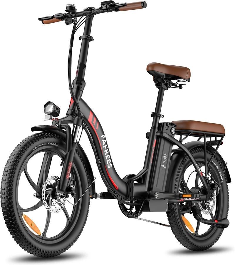 FAFREES F20 Pro Opvouwbare Elektrische Fiets – 250W Motor 36V 20Ah Accu 120km Bereik 7-Speed Shi o Dubbel Geveerd- Zwart