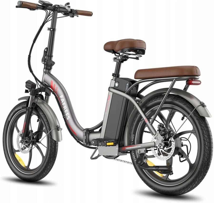 FAFREES F20+ Pro Opvouwbare Elektrische Fiets – 36V 25Ah Accu 120km Bereik 7-Speed Shi o 20x3.0 Banden – Grijs