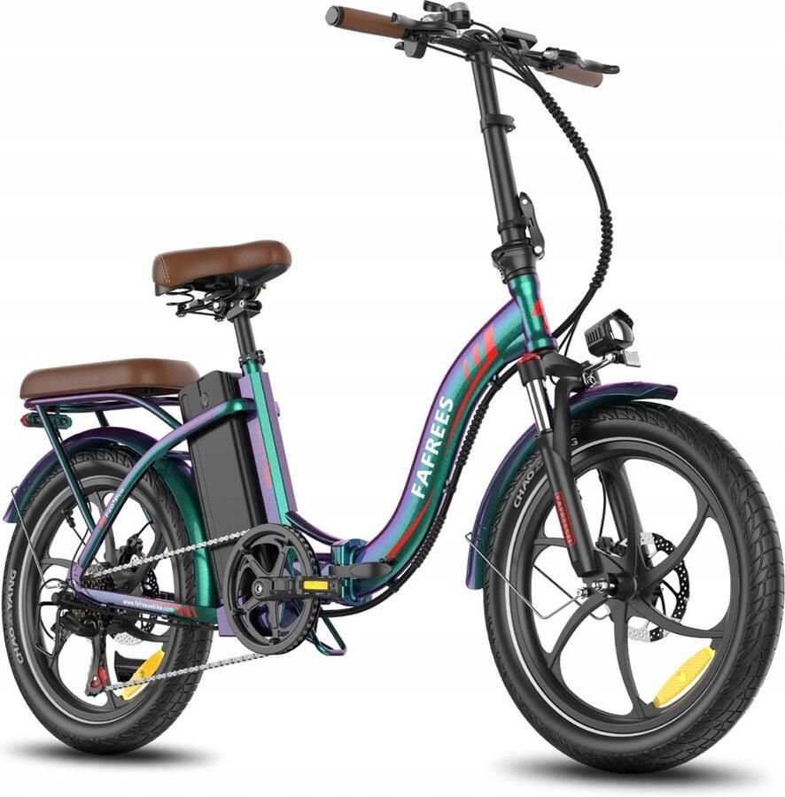FAFREES F20+ Pro Opvouwbare Elektrische Fiets – 36V 25Ah Accu 120km Bereik 7-Speed Shi o 20x3.0 Banden – Paars
