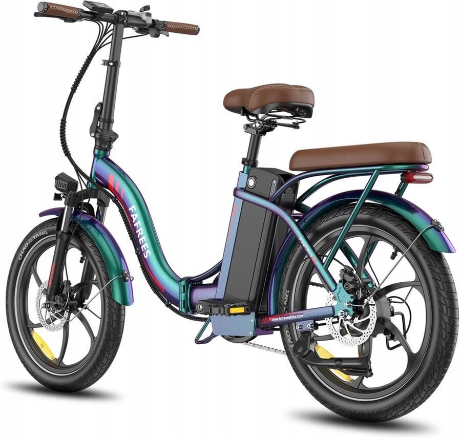 FAFREES F20+ Pro Opvouwbare Elektrische Fiets – 36V 25Ah Accu 120km Bereik 7-Speed Shi o 20x3.0 Banden – Groen