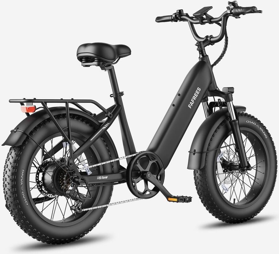 FAFREES F20 Rover Compacte 20'' Fat-Tire E-Bike – 48V 15Ah Accu 80km Bereik 55Nm Koppel Hydraulische Rem – Zwart