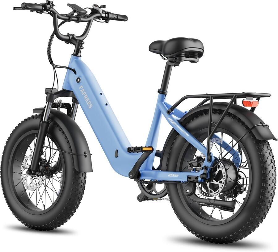 FAFREES F20 Rover Compacte Fat-Tire E-Bike – 48V 15Ah Accu 80km Bereik 55Nm Koppel Hydraulische Rem -Blauw