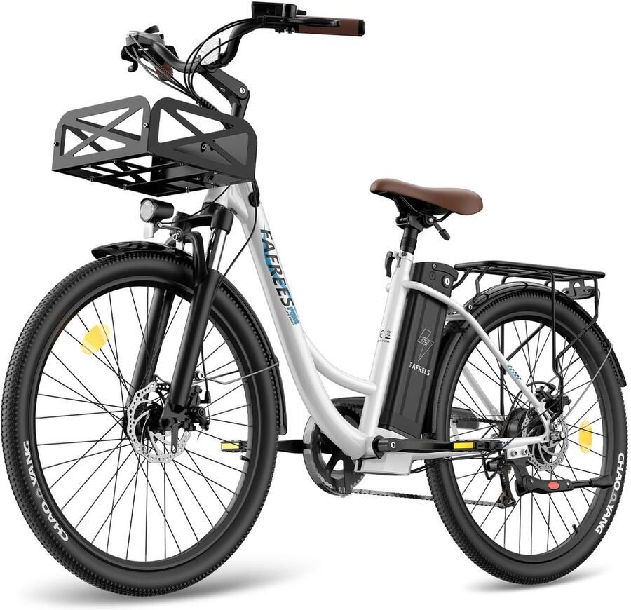 FAFREES F26 Lasting Elektrische Stadsfiets – 250W Motor 36V 25Ah Accu 140km Bereik 26 Banden 7 Versnellingen