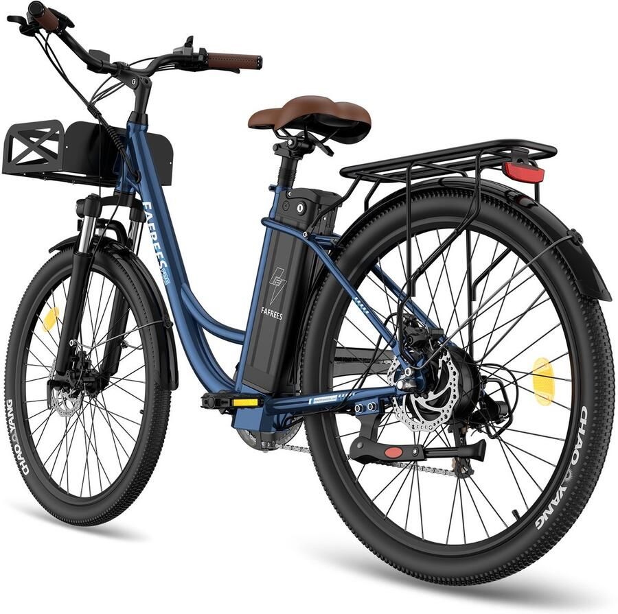 FAFREES F26 Lasting Elektrische Stadsfiets – 250W Motor 36V 25Ah Accu 140km Bereik 26 Banden 7 Versnellingen