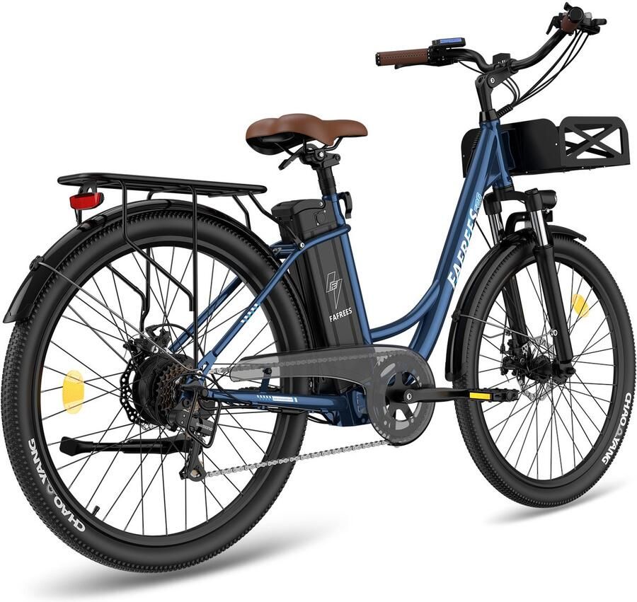 FAFREES F26 Lasting Elektrische Stadsfiets – 250W Motor 36V 25Ah Accu 140km Bereik 26 Banden 7 Versnellingen - Foto 2