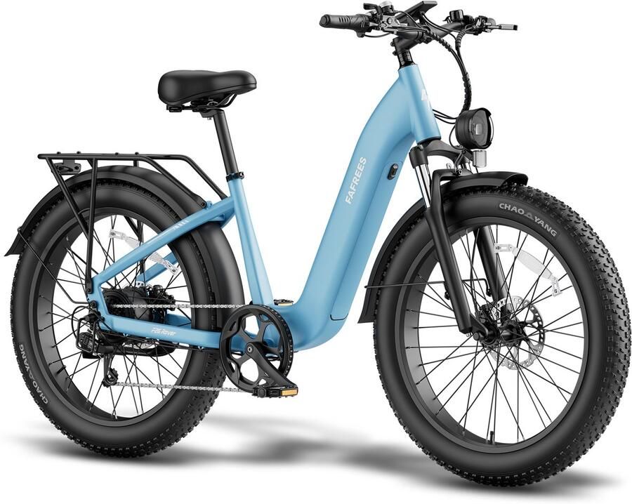FAFREES F26 Rover Full-Size All-Terrain E-Bike – 48V 20Ah Accu 95km Bereik 55Nm Koppel 26x4.0 Vetbanden-Blauw