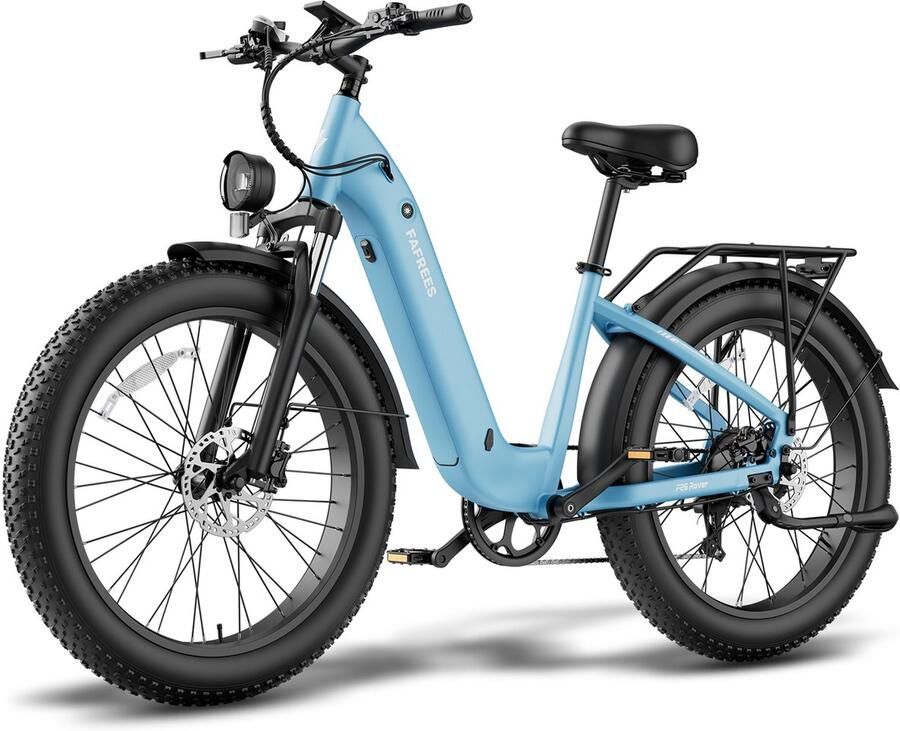 FAFREES F26 Rover Full-Size All-Terrain E-Bike – 48V 20Ah Accu 95km Bereik 55Nm Koppel 26x4.0 Vetbanden-Blauw