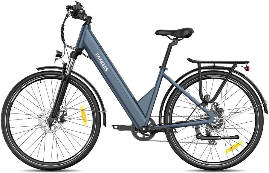FAFREES F28 Pro Elektrische Stadsfiets – 27.5 Wielen 36V 15Ah Accu 65km Bereik 7-Speed Shi o Dubbel Geveerd – Step-Through Frame