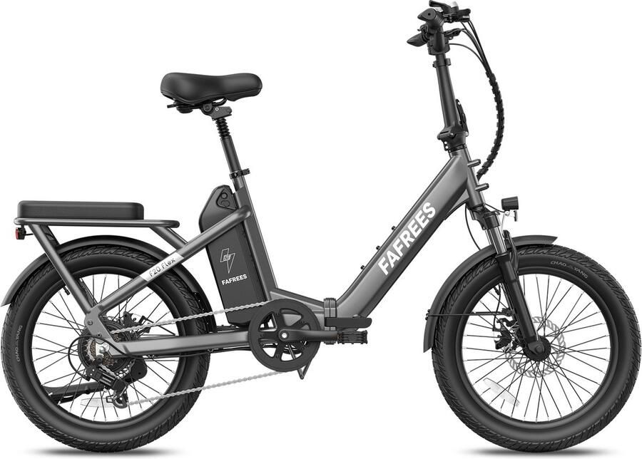 FAFREES FA F20 Flex 20'' Opvouwbare Elektrische Fiets – 36V 20Ah Accu 100km Bereik 7-Speed Shi o Dubbel Geveerd Torque Sensor – Zwart