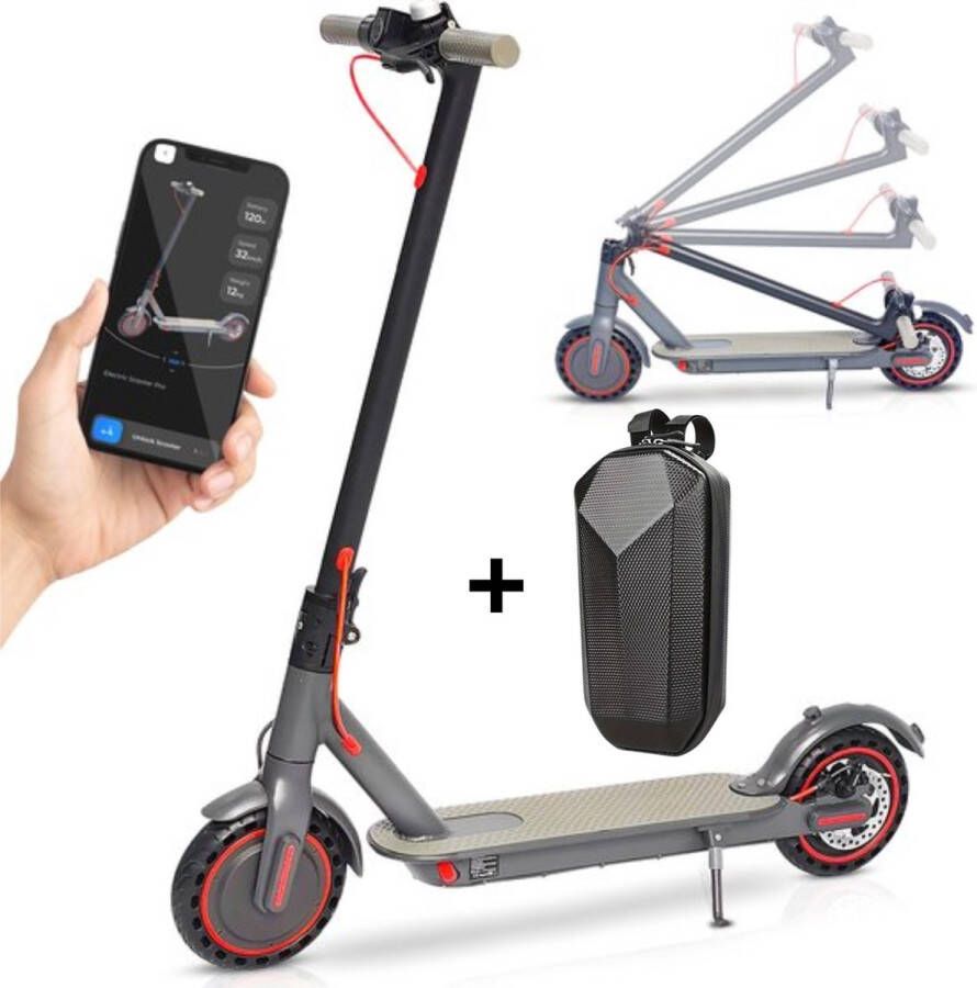 Fat Wheelz Elektrische Step Pro voor Volwassenen Elektrische Scooter met 8.5''banden Motorvermogen E Step van 350W Bereik tot 28km aan Snelheid van 25km u Met App