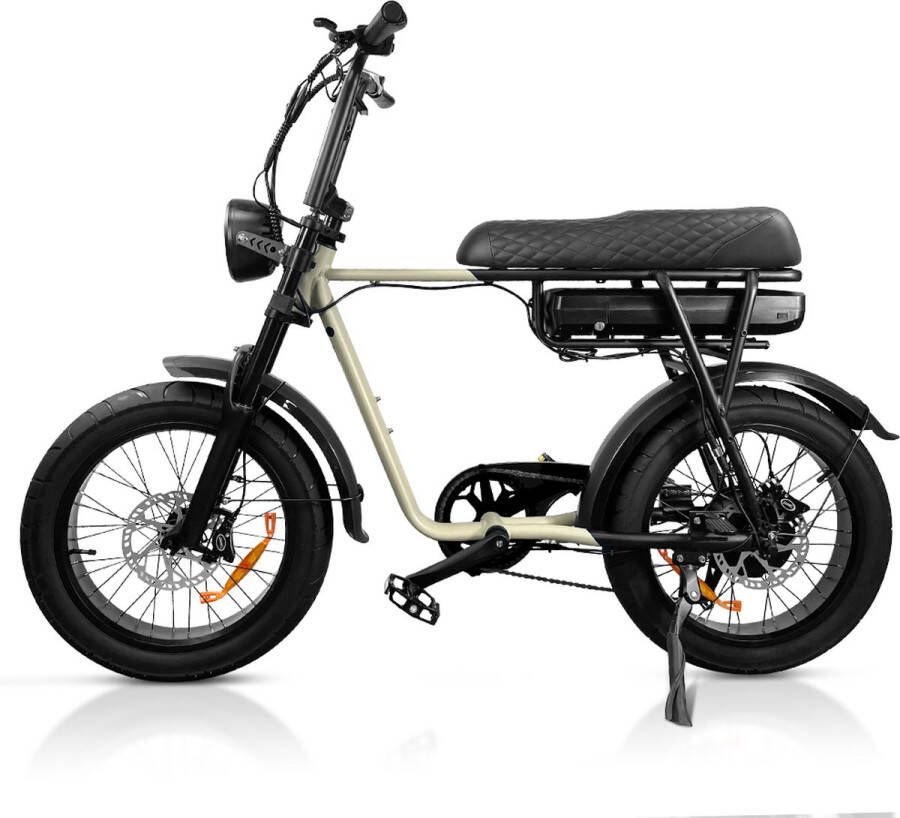 Fatbikeskopen.nl Fatbike Elektrische Fatbike Sand- EB2 Elektrische Fiets 250 Watt 7 Versnellingen USB