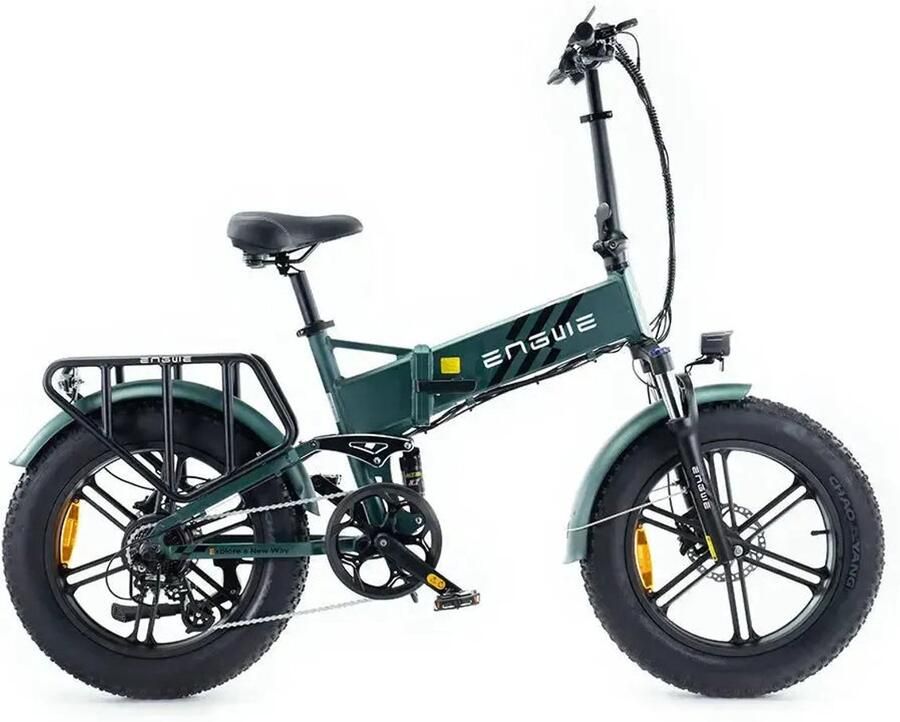 Fatbikeskopen.nl ENGWE Engine Pro 2.0 Elektrische Vouwfiets 20 inch 250W motor Actieradius tot 120 km 8 versnellingen Hydraulische schijfrem Groen