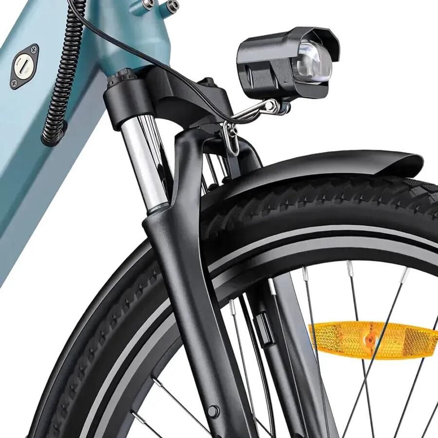 Fatbikeskopen.nl ENGWE P275 Elektrische Fiets 27 5 inch 250W motor Actieradius tot 100 km Automatische 3 versnellingen Hydraulische schijfrem Grijs