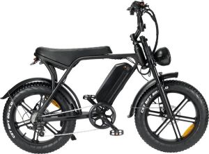 Fatbikeskopen.nl Ouxi V8 Model Zwart Elektrische Fatbikes Elektrische Fiets E Bike