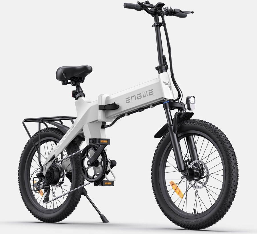 Fattire C20 PRO opvouwbare e-bike 250 Watt motorvermogen maximale snelheid 25km u 20X3.5 banden 7 versnellingen Zwart