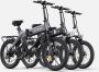 Fattire C20 PRO opvouwbare e-bike 250 Watt motorvermogen maximale snelheid 25km u 20X3.5 banden 7 versnellingen Zwart - Thumbnail 2